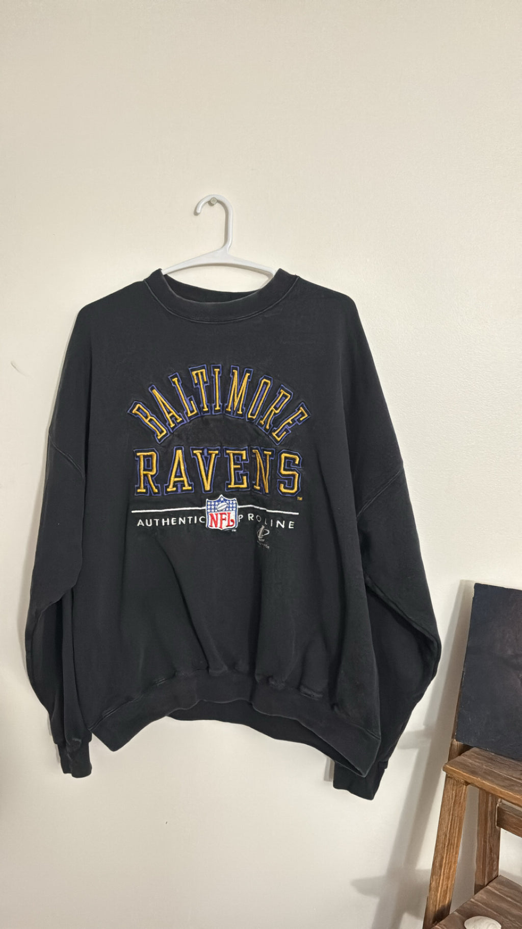 Baltimore Ravens - Crewneck Sweatshirt/Size: Large